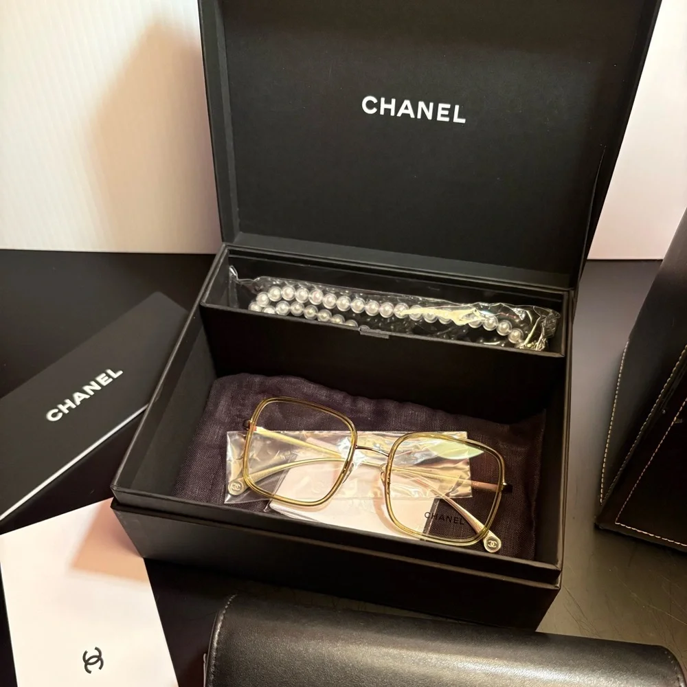 CHANEL Pearl Butterfly Eyeglasses CH2195